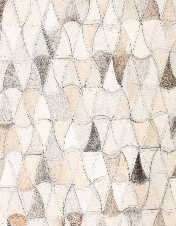 Detail image of  5' 3 x 8' 2 Cowhide Leather Rug