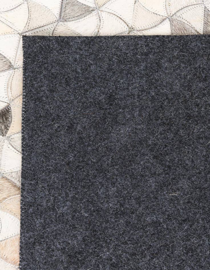 Detail image of  5' 3 x 8' 2 Cowhide Leather Rug