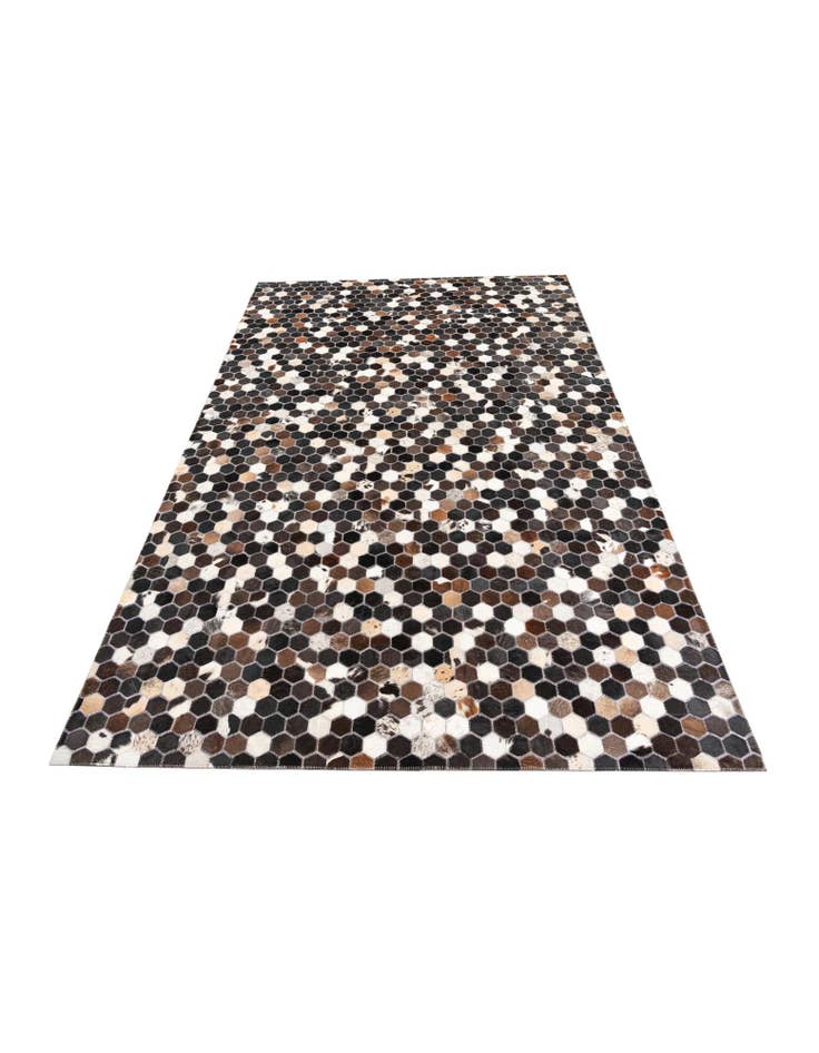 Detail image of  5' 1 x 7' 10 Cowhide Leather Rug