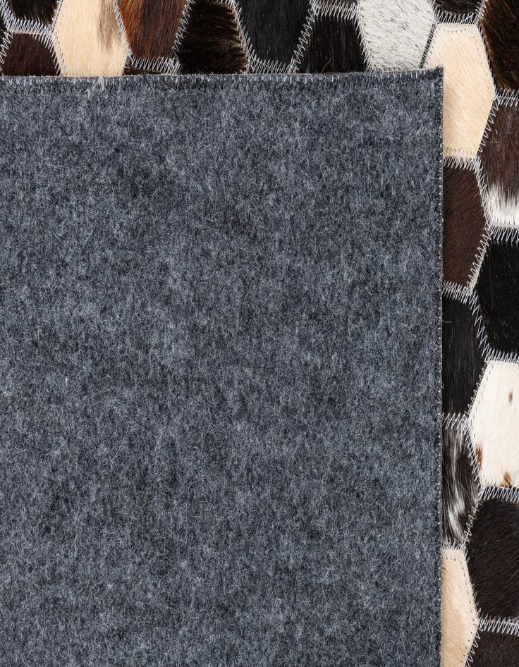 Detail image of  5' 1 x 7' 10 Cowhide Leather Rug