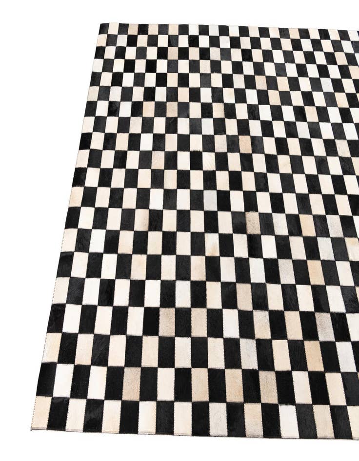 Detail image of  5' x 8' Cowhide Leather Rug