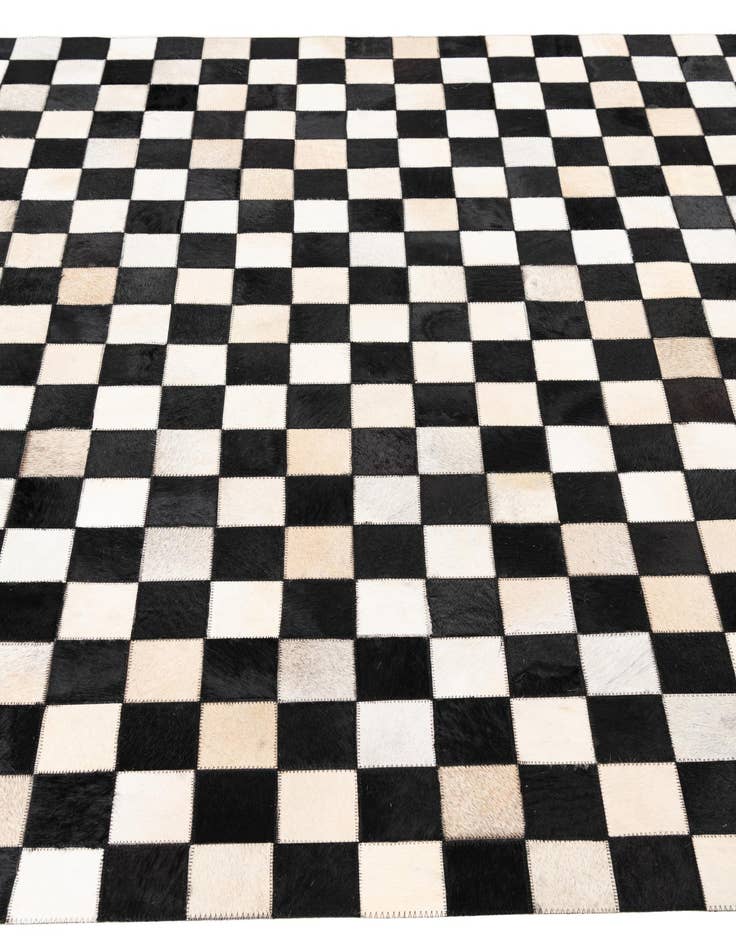 Detail image of  5' x 8' Cowhide Leather Rug