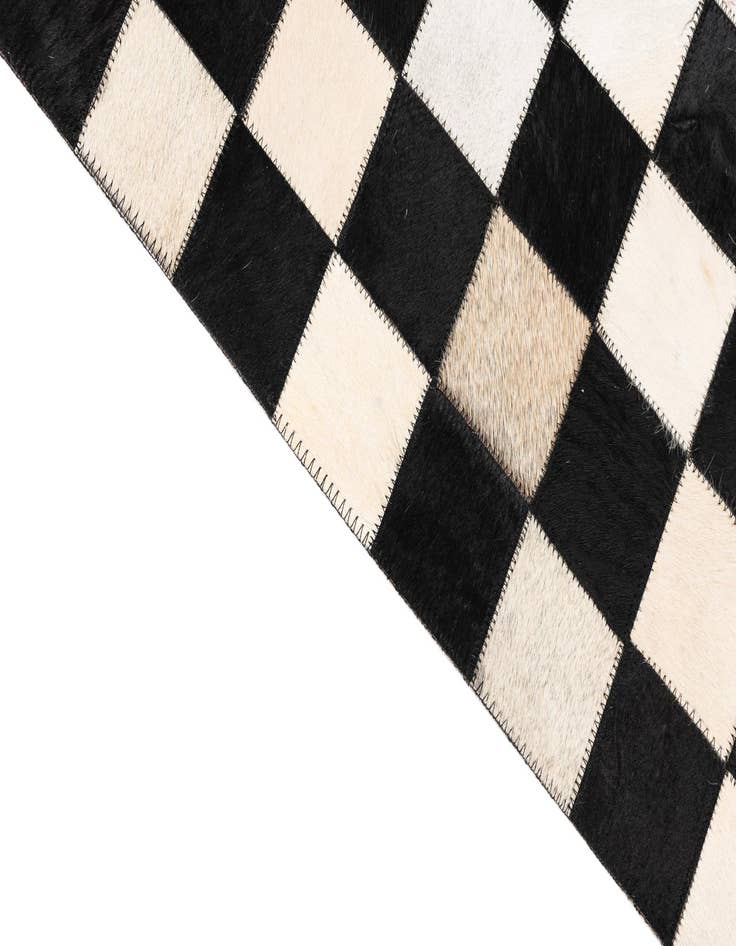 Detail image of  5' x 8' Cowhide Leather Rug