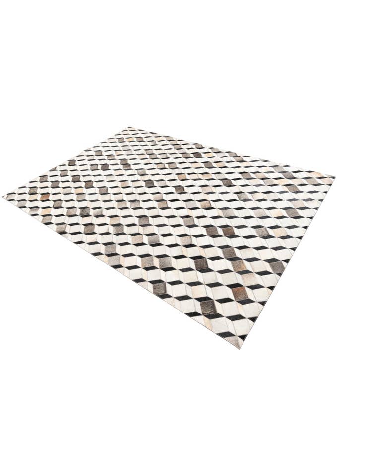 Detail image of  5' 3 x 7' 7 Cowhide Leather Rug