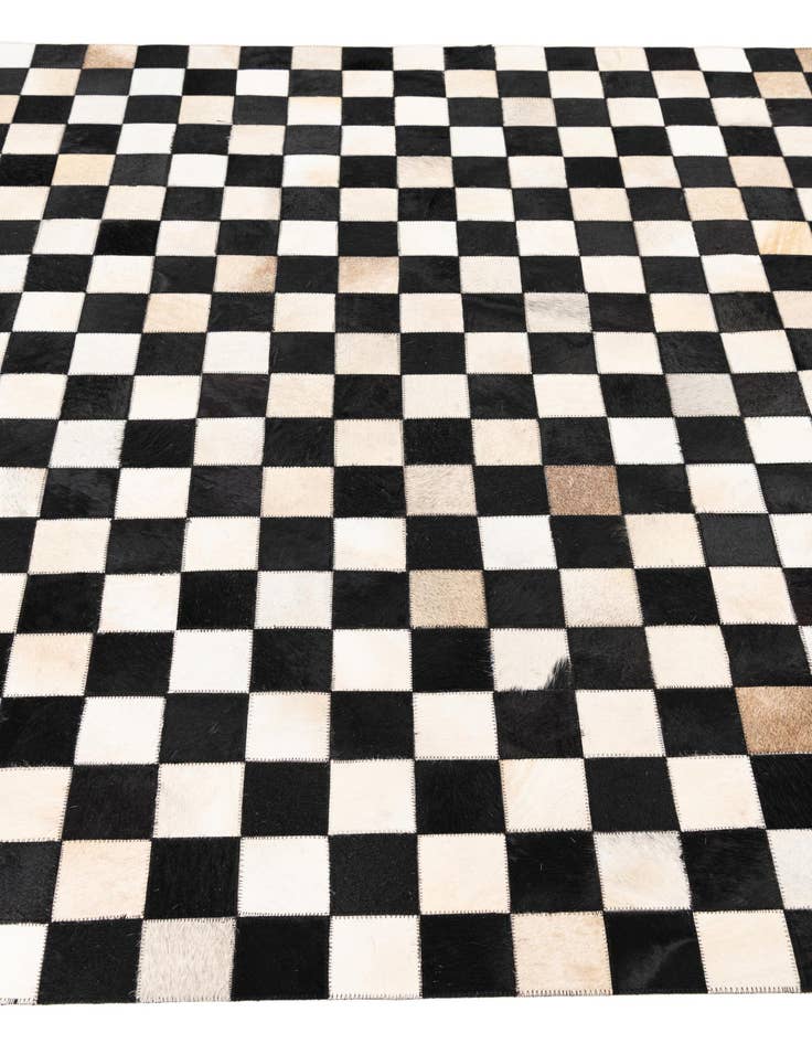 Detail image of  5' x 8' Cowhide Leather Rug