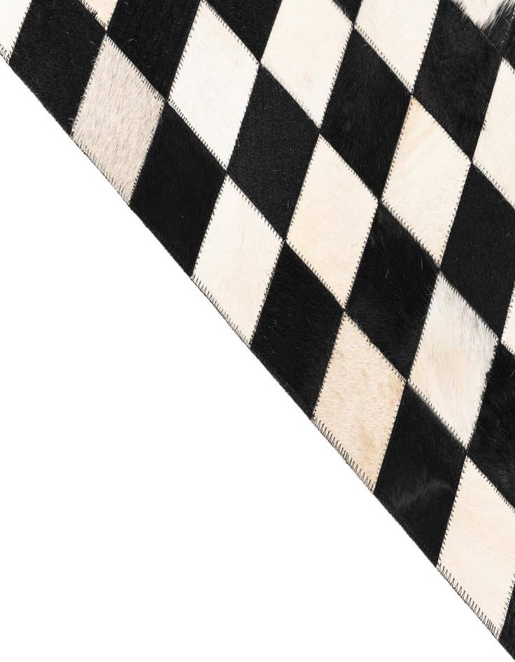 Detail image of  5' x 8' Cowhide Leather Rug