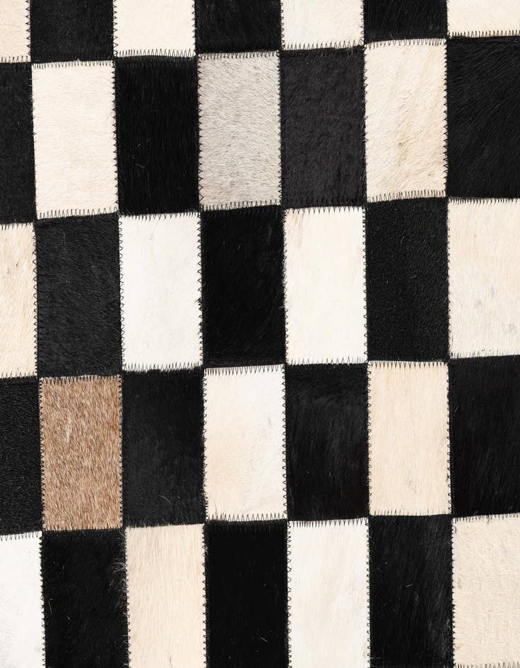 Detail image of  5' x 8' Cowhide Leather Rug