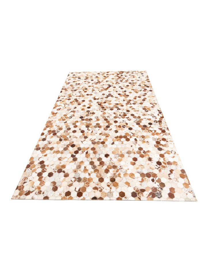 Detail image of  5' 1 x 8' 2 Cowhide Leather Rug