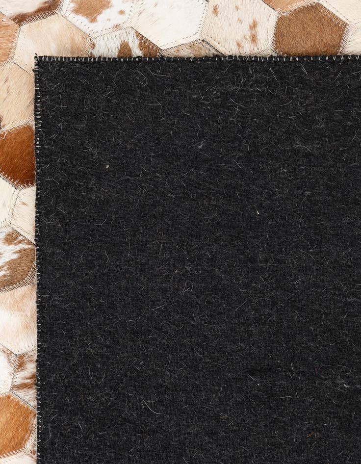 Detail image of  5' 1 x 8' Cowhide Leather Rug
