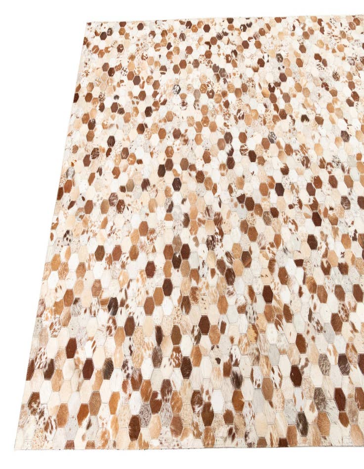 Detail image of  5' x 8' 1 Cowhide Leather Rug