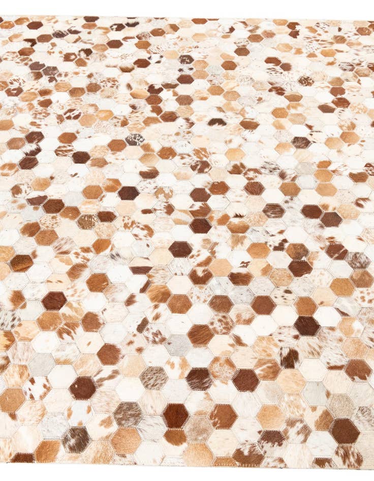 Detail image of  5' x 8' 1 Cowhide Leather Rug