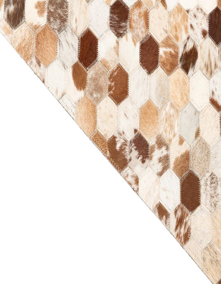 Detail image of  5' x 8' 1 Cowhide Leather Rug
