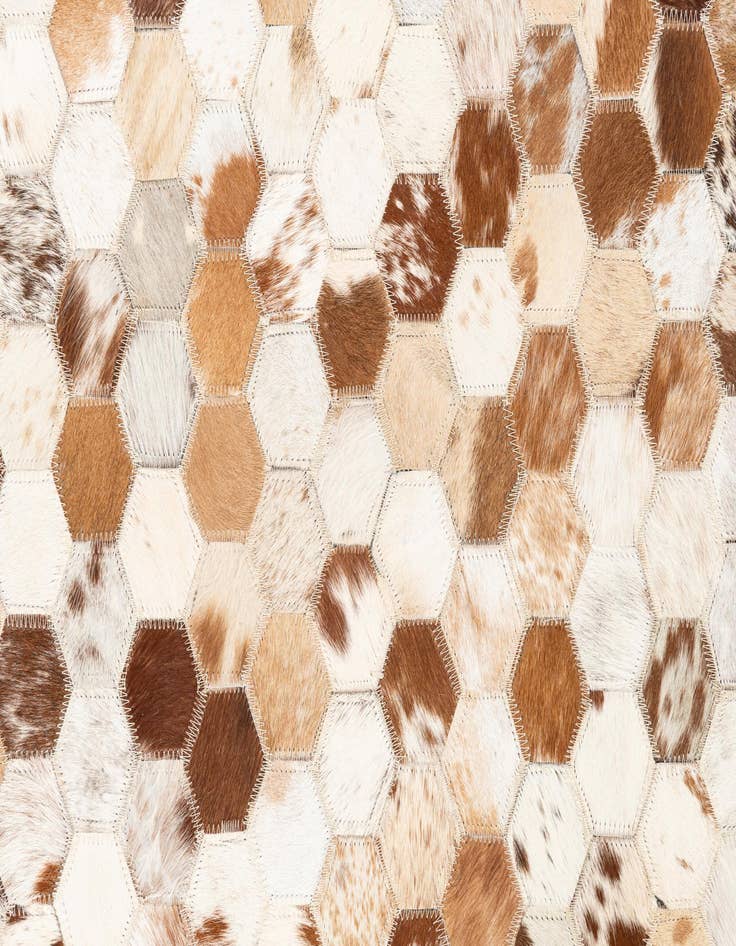 Detail image of  5' x 8' 1 Cowhide Leather Rug