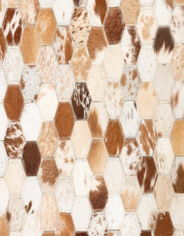Detail image of  5' x 8' 1 Cowhide Leather Rug
