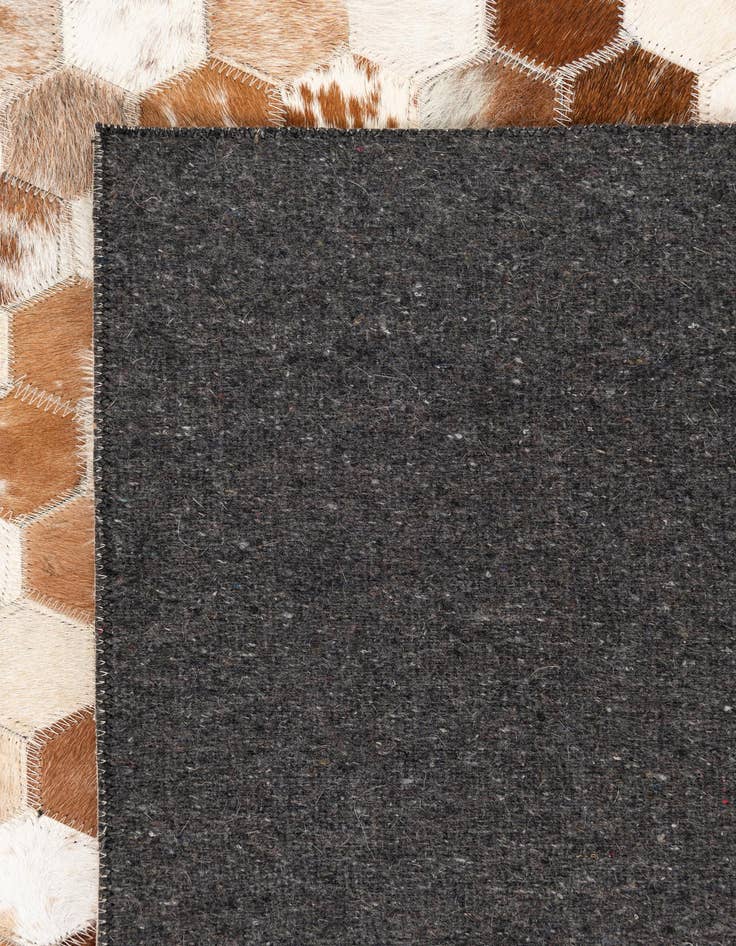 Detail image of  5' x 8' 1 Cowhide Leather Rug