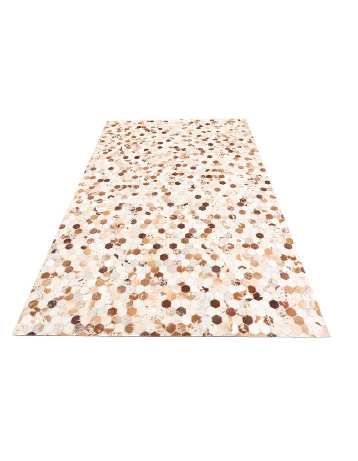 Detail image of  5' 1 x 8' Cowhide Leather Rug