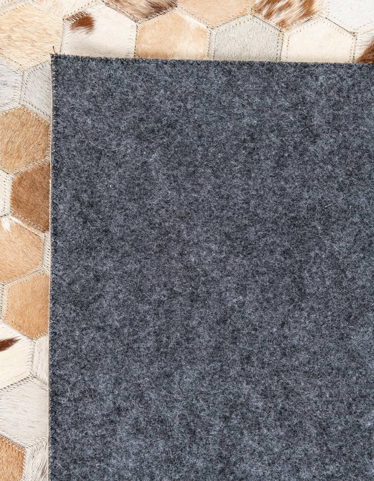 Detail image of  5' 1 x 8' Cowhide Leather Rug