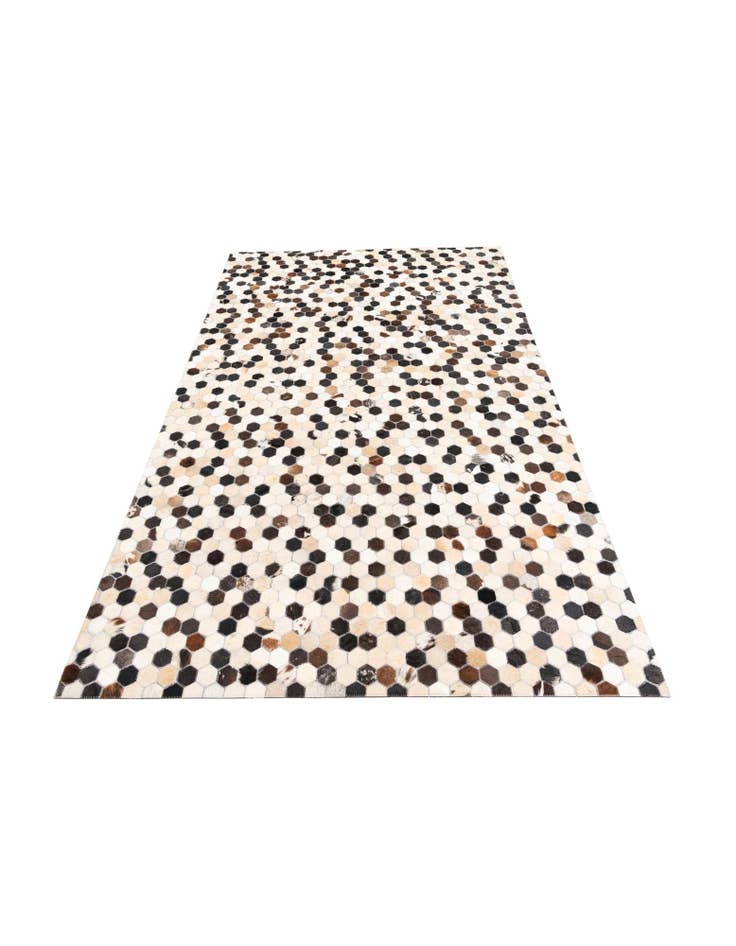 Detail image of  5' 1 x 8' Cowhide Leather Rug