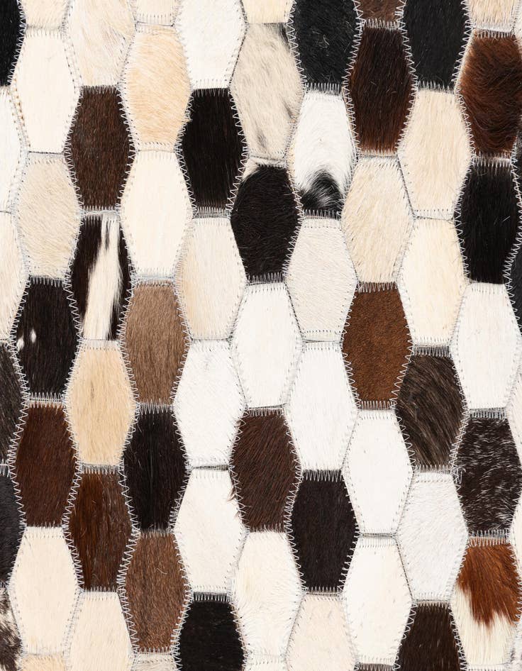 Detail image of  5' 1 x 8' Cowhide Leather Rug