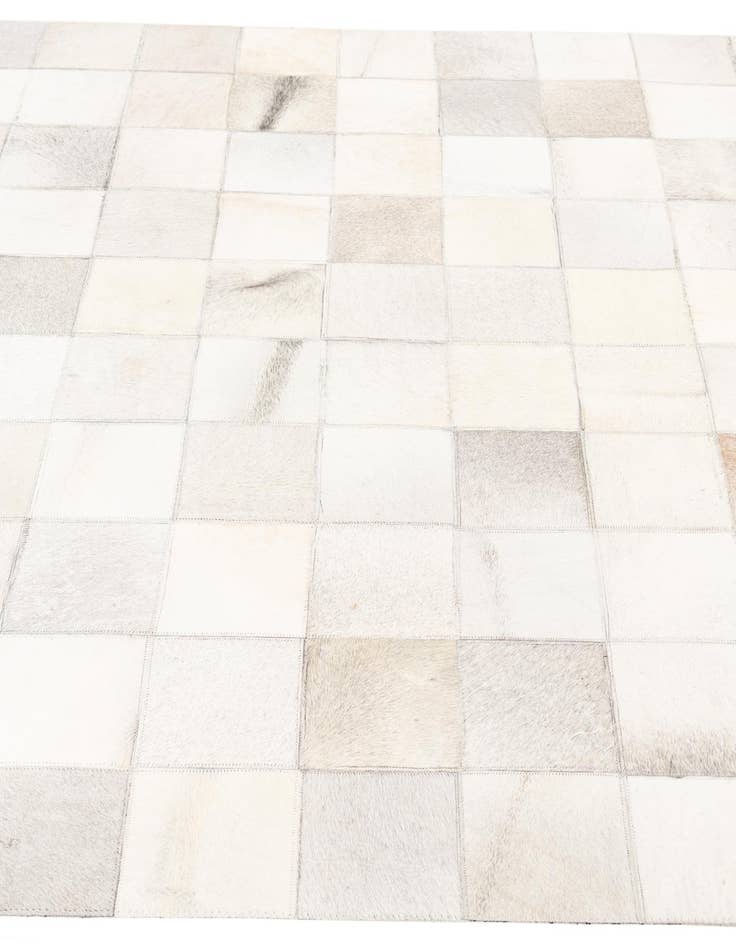 Detail image of  5' x 7' 10 Cowhide Leather Rug