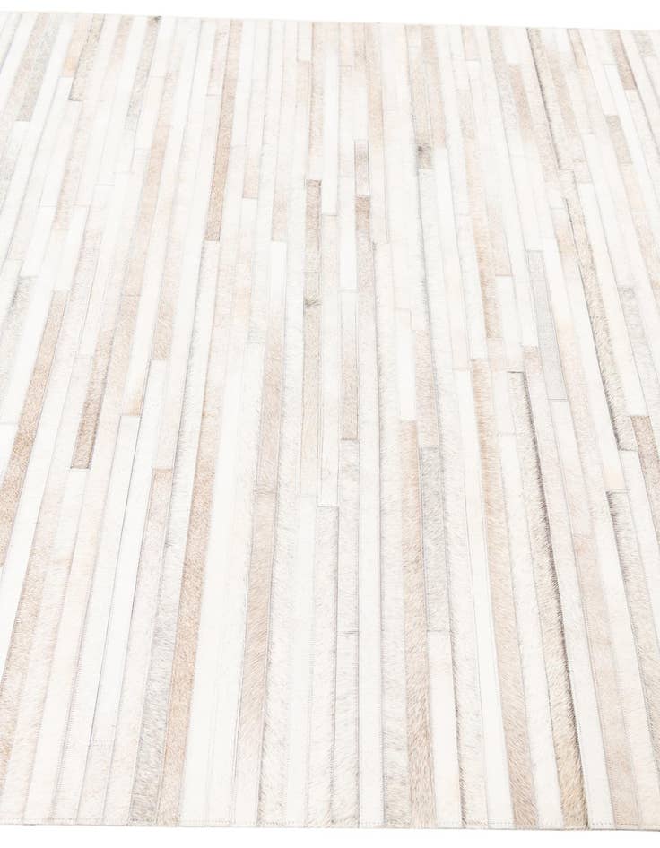 Detail image of  5' 1 x 8' 1 Cowhide Leather Rug