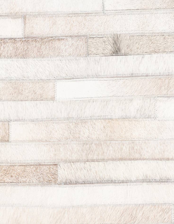 Detail image of  5' 1 x 8' 1 Cowhide Leather Rug