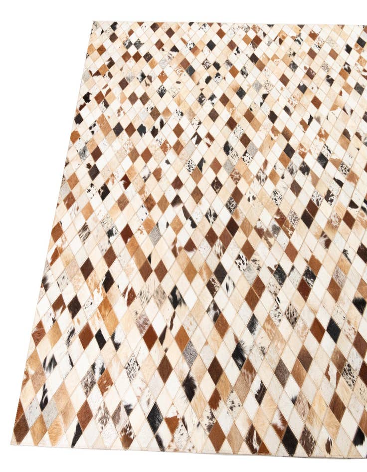 Detail image of  5' x 8' Cowhide Leather Rug