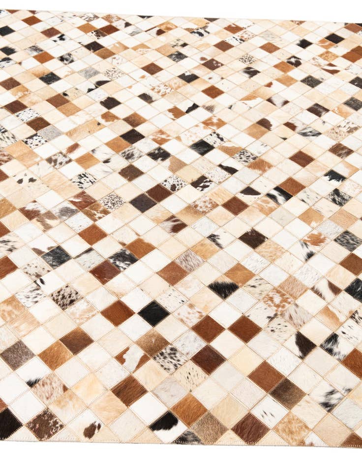 Detail image of  5' x 8' Cowhide Leather Rug