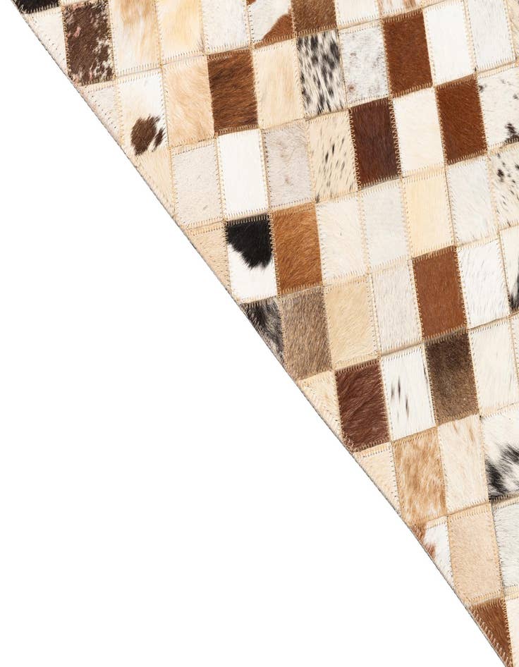 Detail image of  5' x 8' Cowhide Leather Rug