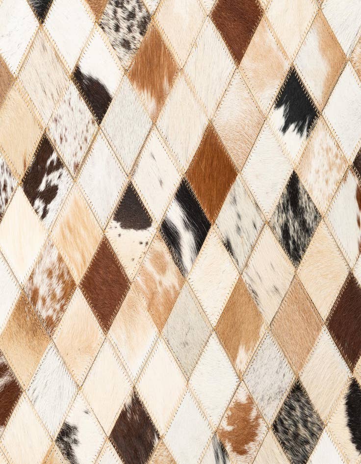Detail image of  5' x 8' Cowhide Leather Rug