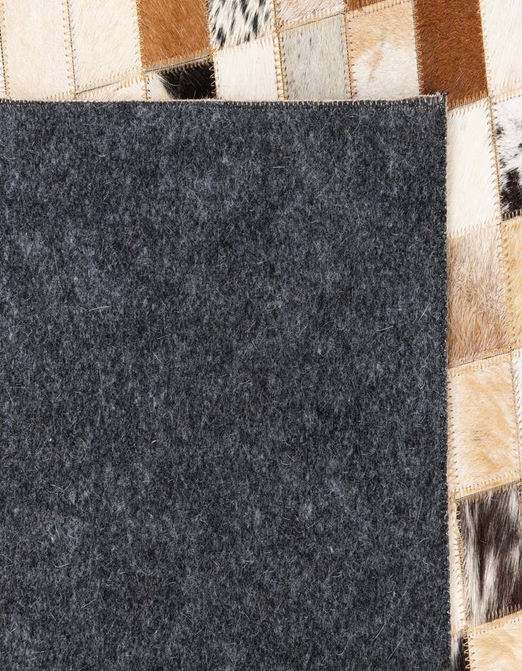 Detail image of  5' x 8' Cowhide Leather Rug