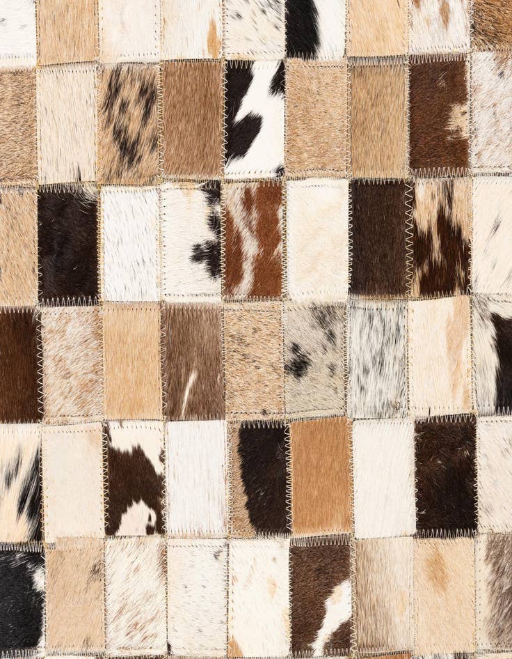 Detail image of  5' x 8' Cowhide Leather Rug