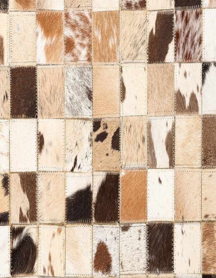 Detail image of  5' x 8' Cowhide Leather Rug