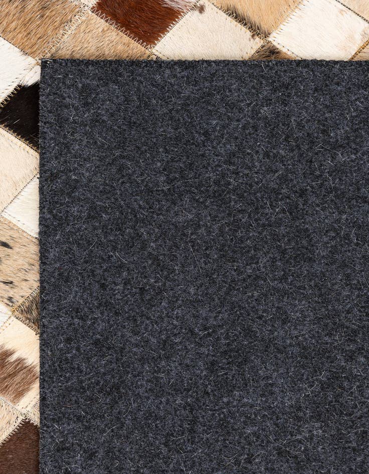 Detail image of  5' x 8' Cowhide Leather Rug