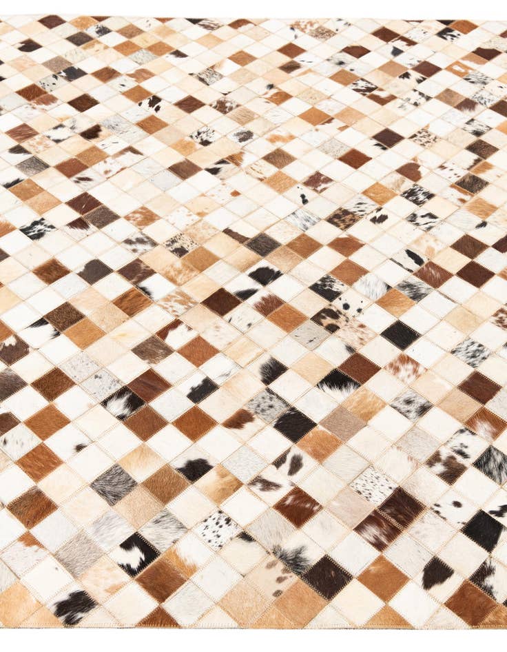 Detail image of  5' x 8' Cowhide Leather Rug