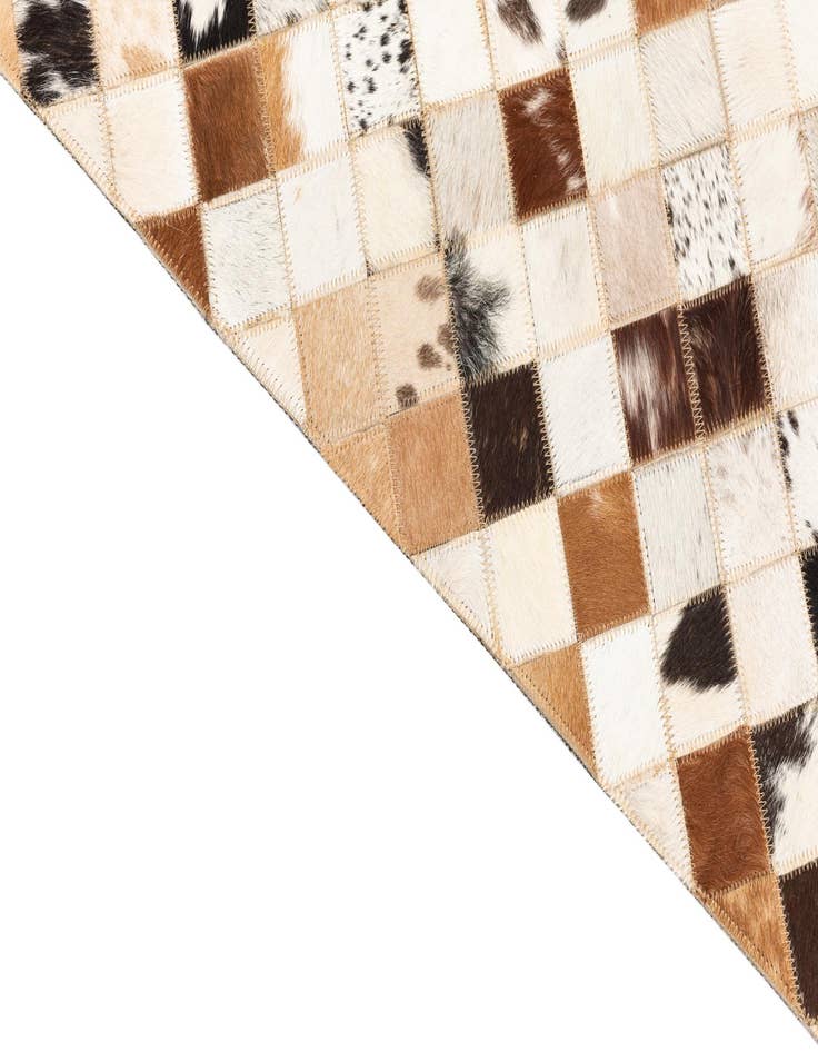 Detail image of  5' x 8' Cowhide Leather Rug