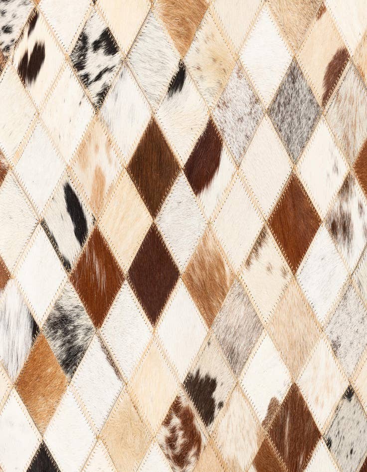 Detail image of  5' x 8' Cowhide Leather Rug