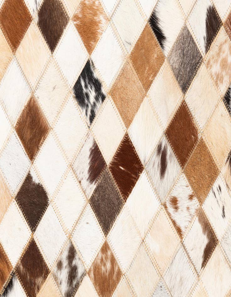 Detail image of  5' x 8' Cowhide Leather Rug