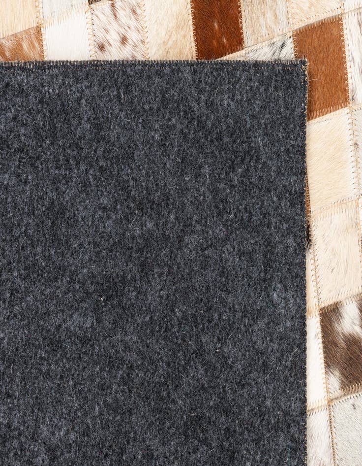 Detail image of  5' x 8' Cowhide Leather Rug