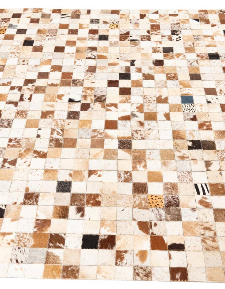 Detail image of  5' x 8' Cowhide Leather Rug