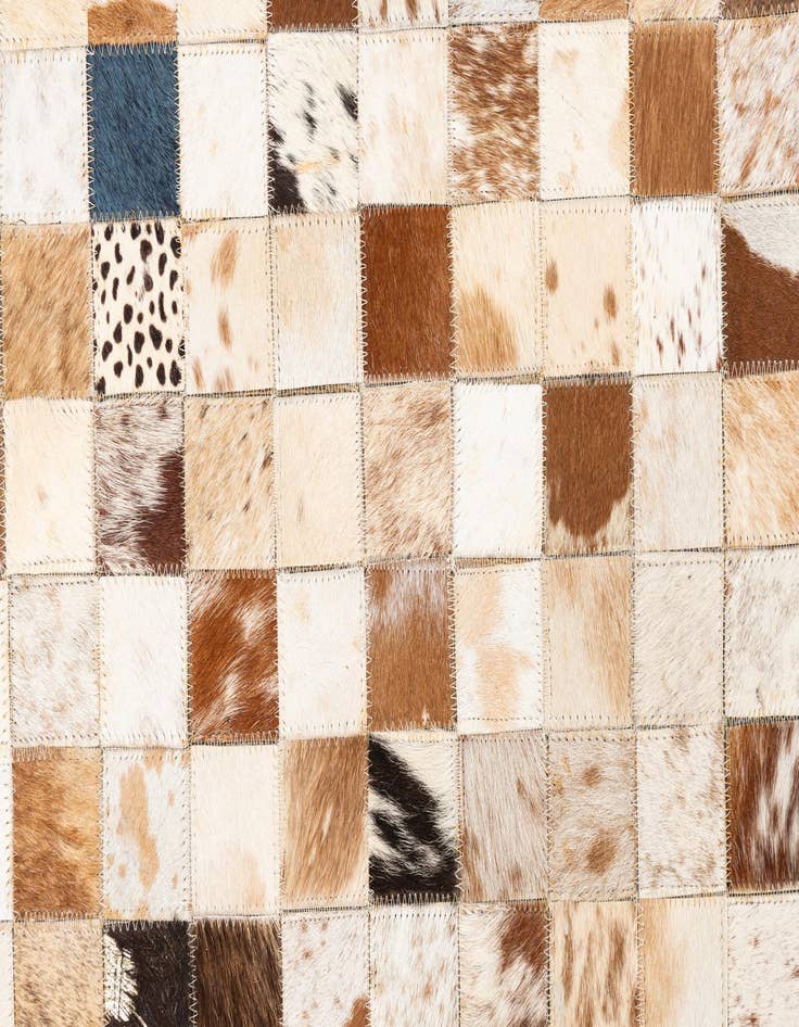 Detail image of  5' x 8' Cowhide Leather Rug