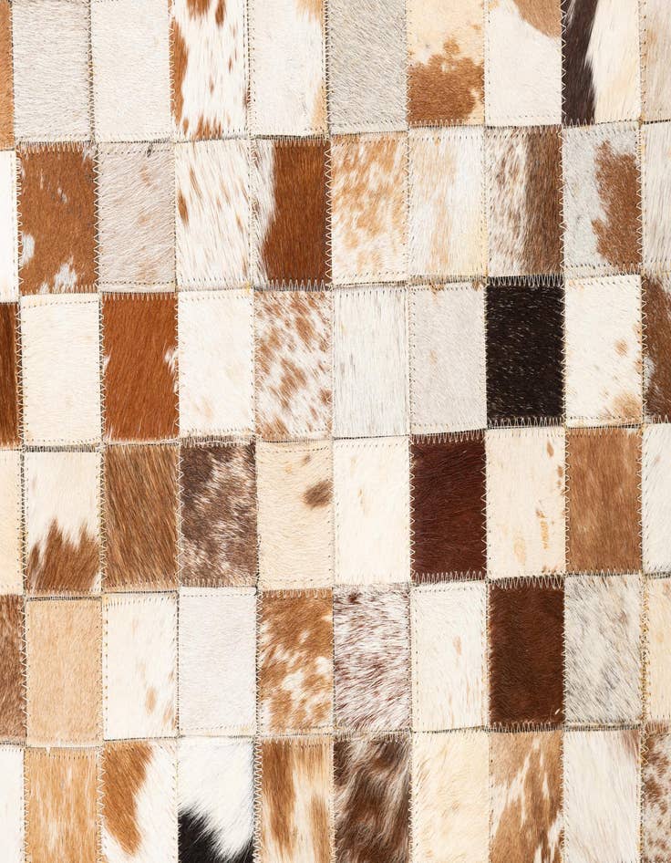 Detail image of  5' x 8' Cowhide Leather Rug