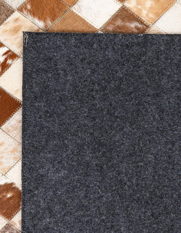 Detail image of  5' x 8' Cowhide Leather Rug