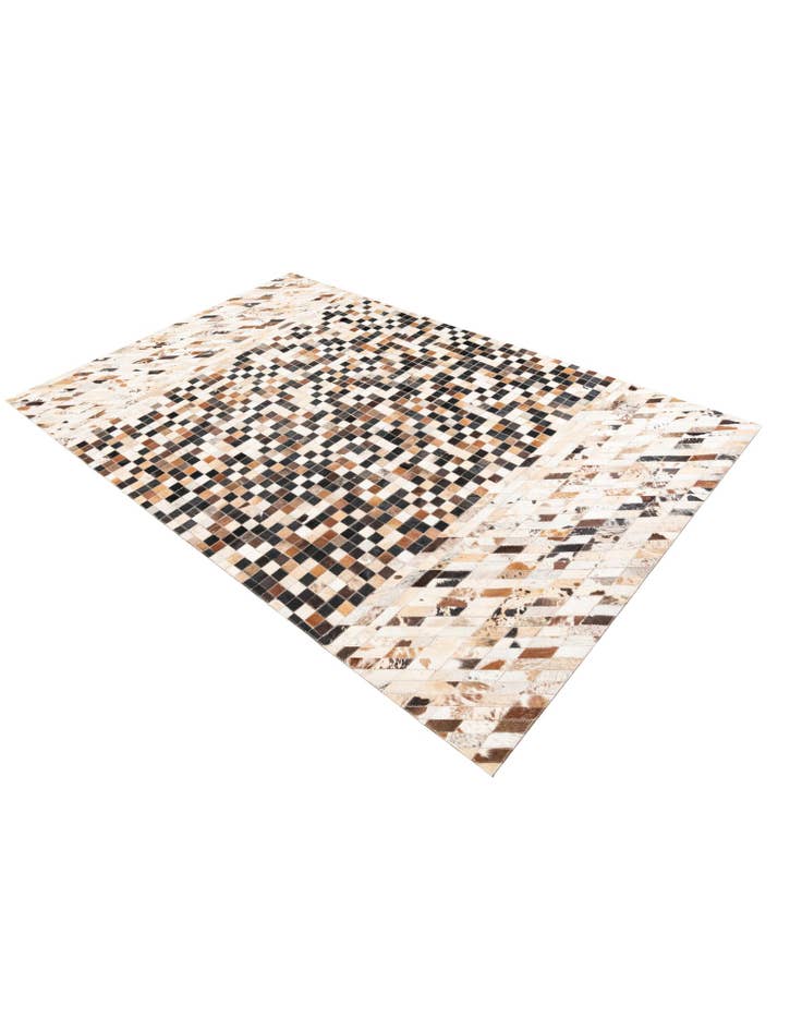 Detail image of  5' x 7' 10 Cowhide Leather Rug