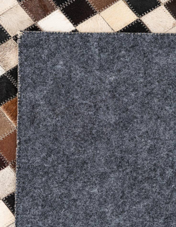 Detail image of  5' x 7' 10 Cowhide Leather Rug