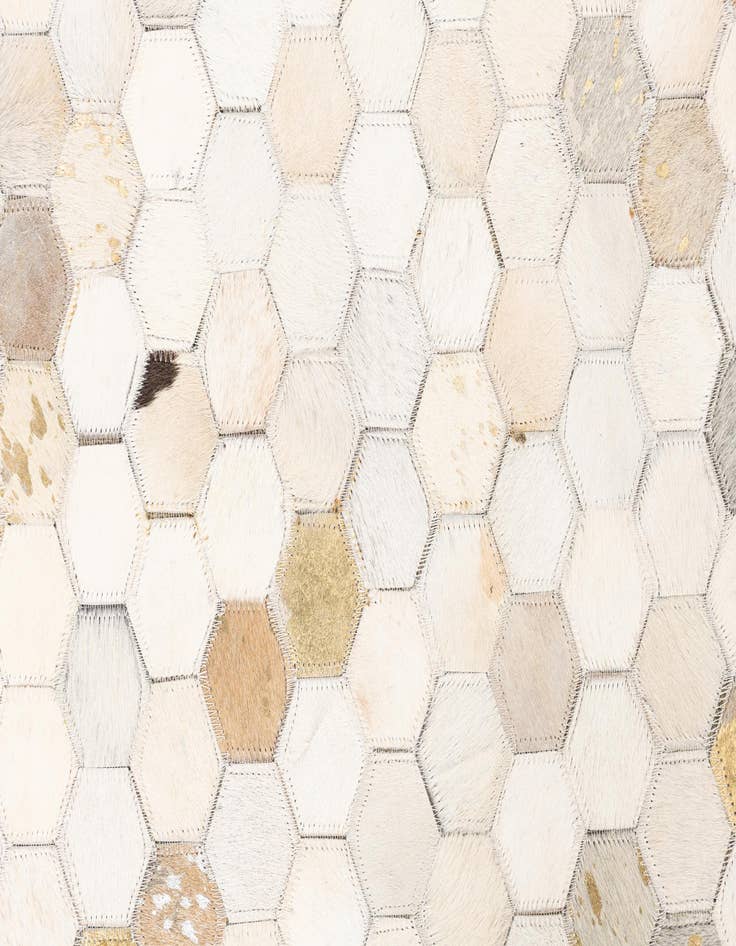 Detail image of  5' x 8' Cowhide Leather Rug