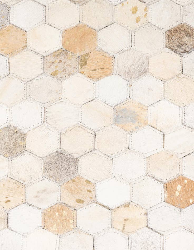 Detail image of  5' x 8' Cowhide Leather Rug