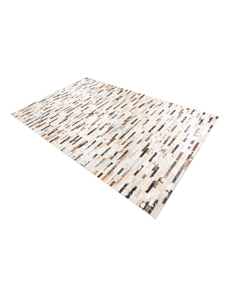 Detail image of  5' 2 x 8' 2 Cowhide Leather Rug