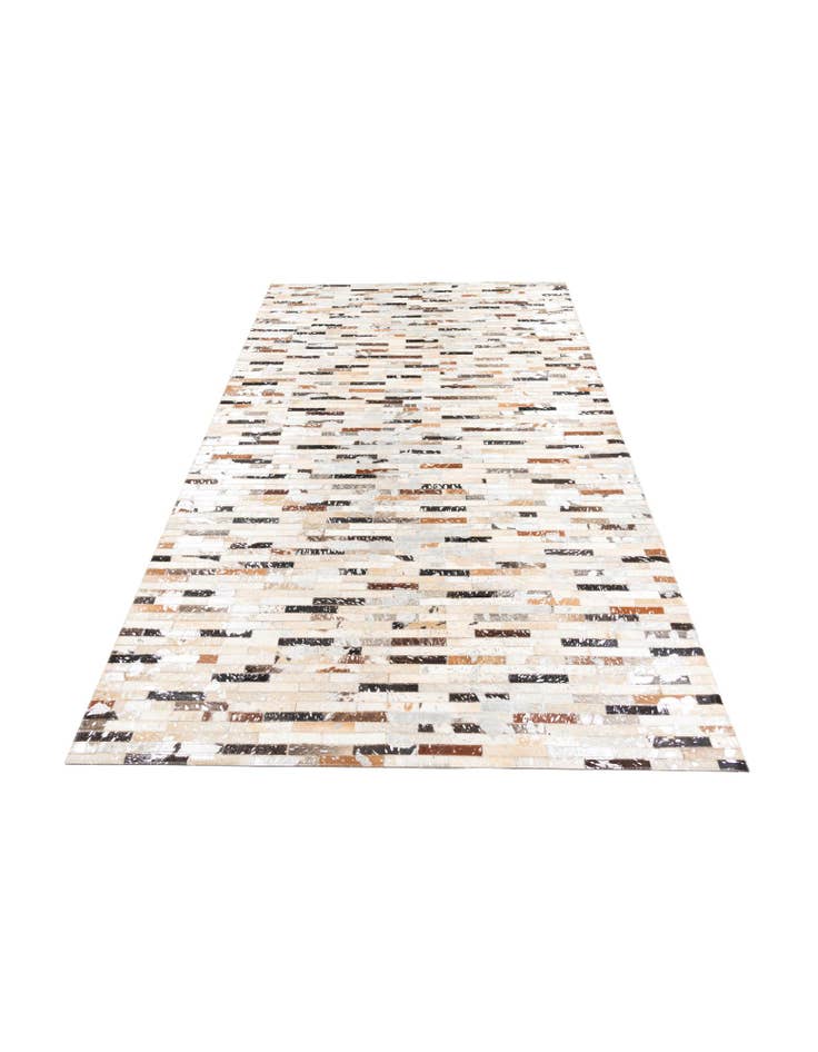 Detail image of  5' 2 x 8' 2 Cowhide Leather Rug