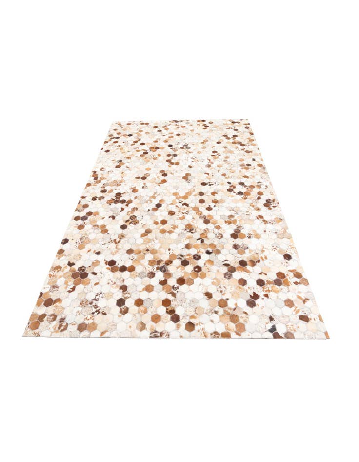 Detail image of  5' 2 x 8' Cowhide Leather Rug